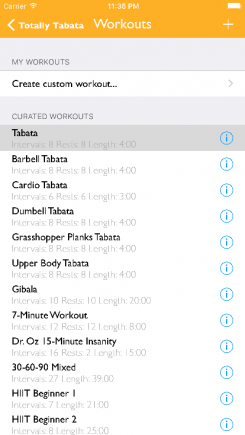 Totally Tabata - iphone1